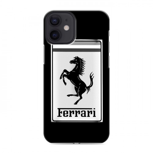 Дизайнерский пластиковый чехол для Iphone 12 Mini Ferrari