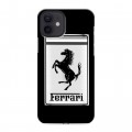 Дизайнерский силиконовый чехол для Iphone 12 Ferrari