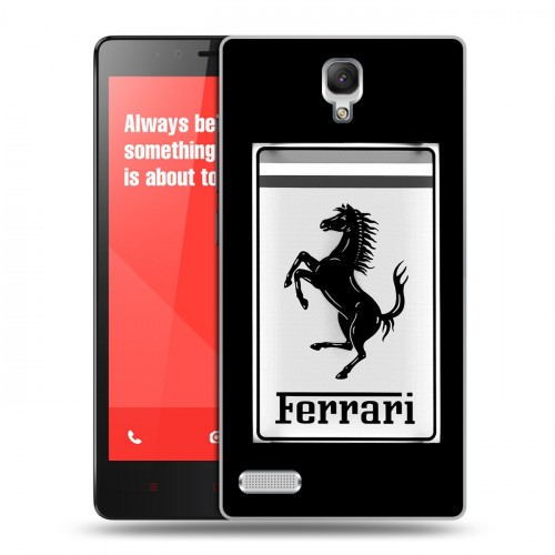 Дизайнерский силиконовый чехол для Xiaomi RedMi Note Ferrari