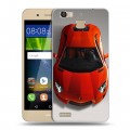 Дизайнерский пластиковый чехол для Huawei GR3 Ferrari