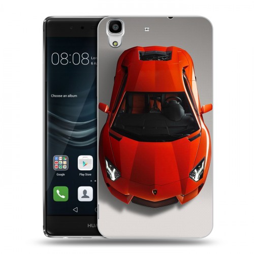 Дизайнерский пластиковый чехол для Huawei Y6II Ferrari