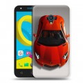 Дизайнерский пластиковый чехол для Alcatel U5 Ferrari