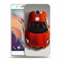 Дизайнерский пластиковый чехол для HTC One X10 Ferrari