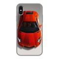 Дизайнерский силиконовый чехол для Iphone x10 Ferrari