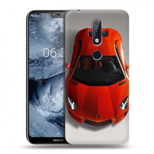 Дизайнерский пластиковый чехол для Nokia 6.1 Plus Ferrari