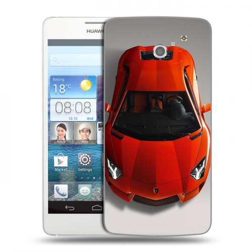 Дизайнерский пластиковый чехол для Huawei Ascend D2 Ferrari