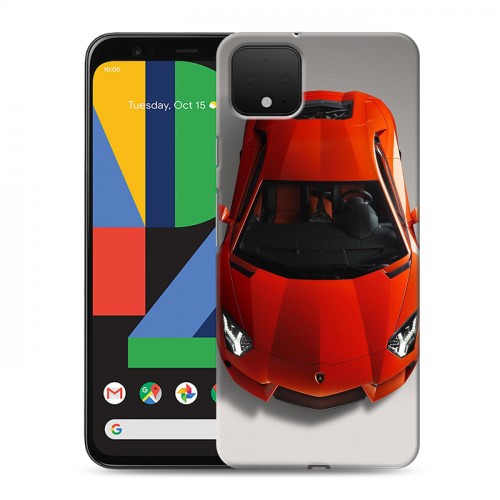 Дизайнерский пластиковый чехол для Google Pixel 4 Ferrari