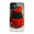 Дизайнерский силиконовый с усиленными углами чехол для Iphone 12 Mini Ferrari