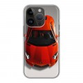 Дизайнерский силиконовый чехол для Iphone 14 Pro Ferrari