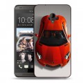 Дизайнерский пластиковый чехол для HTC Desire 700 Ferrari