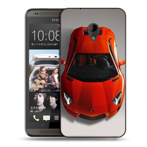 Дизайнерский пластиковый чехол для HTC Desire 700 Ferrari