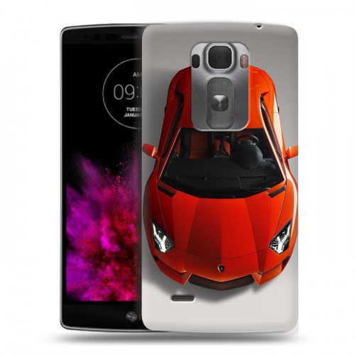 Дизайнерский пластиковый чехол для LG G Flex 2 Ferrari