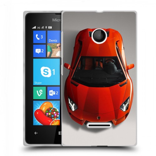 Дизайнерский пластиковый чехол для Microsoft Lumia 435 Ferrari