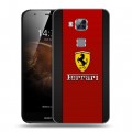 Дизайнерский пластиковый чехол для Huawei G8 Ferrari