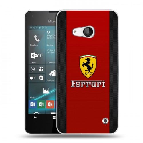 Дизайнерский пластиковый чехол для Microsoft Lumia 550 Ferrari