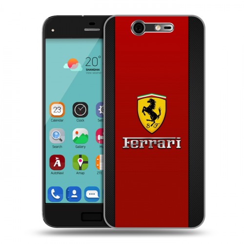 Дизайнерский силиконовый чехол для ZTE Blade S7 Ferrari