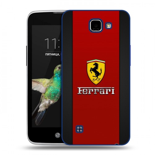 Дизайнерский пластиковый чехол для LG K4 Ferrari