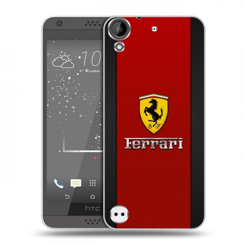 Дизайнерский пластиковый чехол для HTC Desire 530 Ferrari