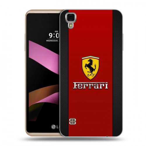 Дизайнерский пластиковый чехол для LG X Style Ferrari