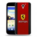 Дизайнерский пластиковый чехол для ZTE Blade A510 Ferrari