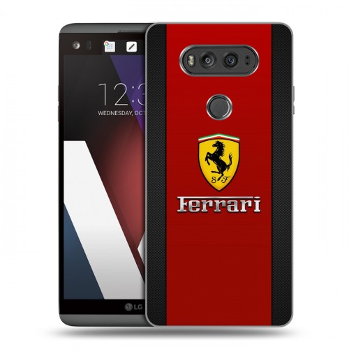 Дизайнерский пластиковый чехол для LG V20 Ferrari