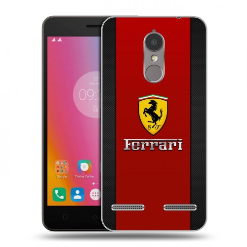 Дизайнерский силиконовый чехол для Lenovo K6 Ferrari