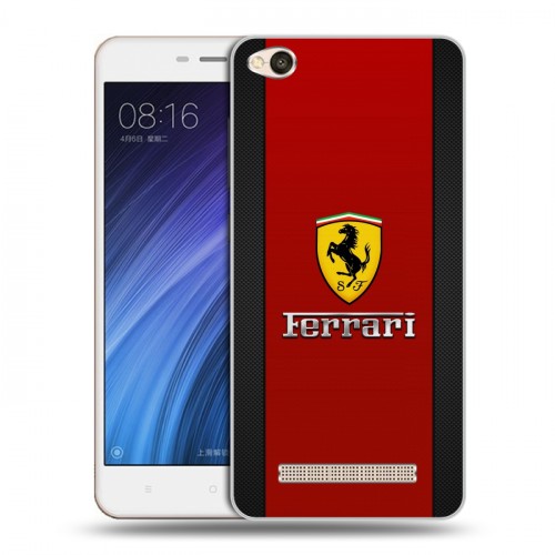 Дизайнерский силиконовый чехол для Xiaomi RedMi 4A Ferrari