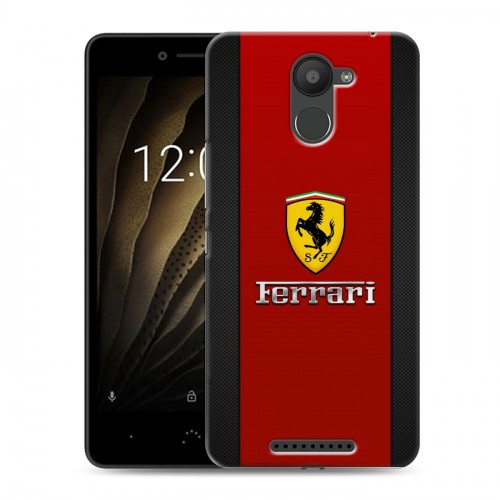 Дизайнерский силиконовый чехол для BQ Aquaris U Ferrari