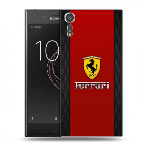 Дизайнерский пластиковый чехол для Sony Xperia XZs Ferrari