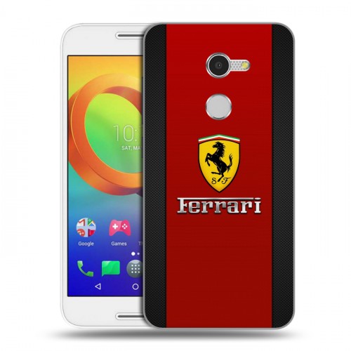 Дизайнерский силиконовый чехол для Alcatel A3 Ferrari