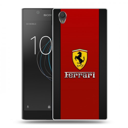 Дизайнерский пластиковый чехол для Sony Xperia L1 Ferrari