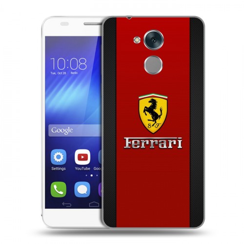 Дизайнерский пластиковый чехол для Huawei Honor 6C Ferrari