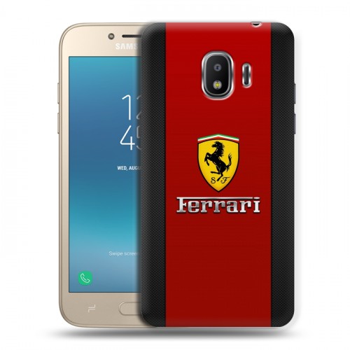 Дизайнерский пластиковый чехол для Samsung Galaxy J2 (2018) Ferrari