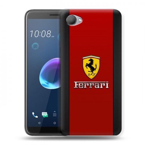 Дизайнерский пластиковый чехол для HTC Desire 12 Ferrari