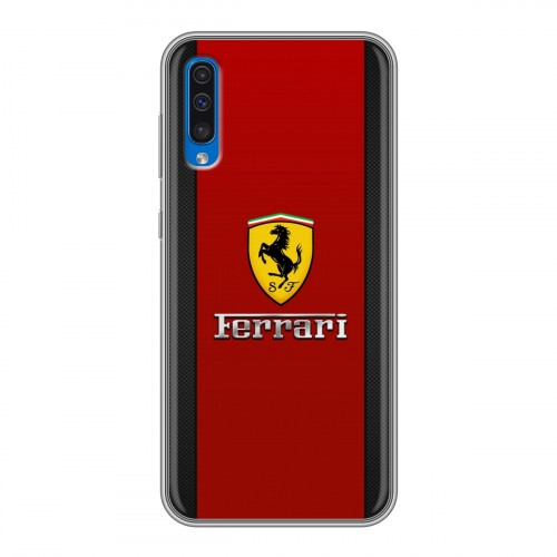 Дизайнерский силиконовый чехол для Samsung Galaxy A50 Ferrari