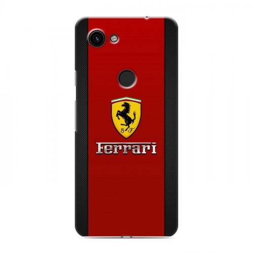 Дизайнерский пластиковый чехол для Google Pixel 3a Ferrari