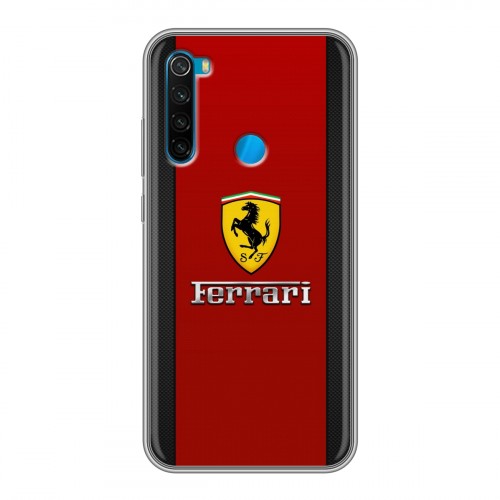 Дизайнерский силиконовый чехол для Xiaomi RedMi Note 8 Ferrari