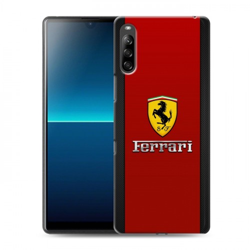 Дизайнерский силиконовый с усиленными углами чехол для Sony Xperia L4 Ferrari