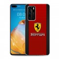 Дизайнерский пластиковый чехол для Huawei P40 Ferrari