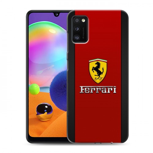 Дизайнерский силиконовый чехол для Samsung Galaxy A41 Ferrari