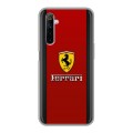 Дизайнерский силиконовый чехол для Realme 6 Ferrari