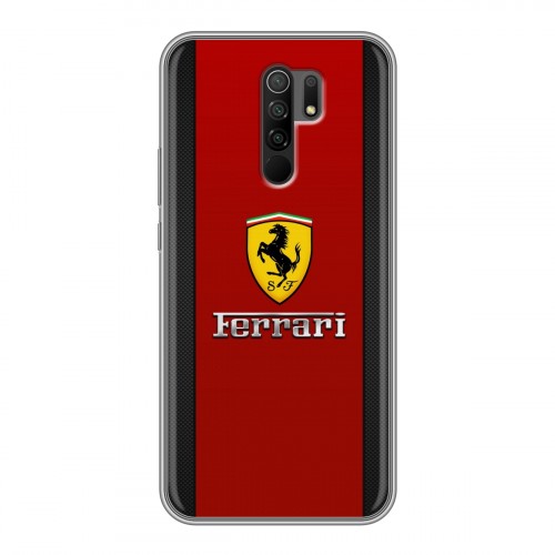 Дизайнерский силиконовый чехол для Xiaomi RedMi 9 Ferrari