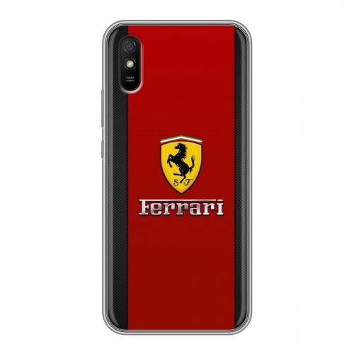 Дизайнерский силиконовый чехол для Xiaomi RedMi 9A Ferrari