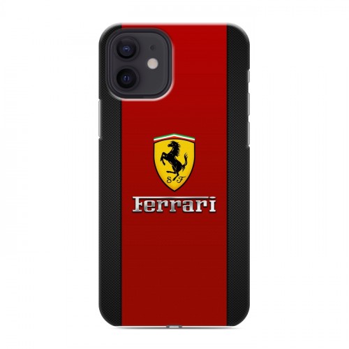 Дизайнерский силиконовый чехол для Iphone 12 Ferrari