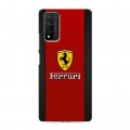 Дизайнерский пластиковый чехол для Huawei Honor 10X Lite Ferrari