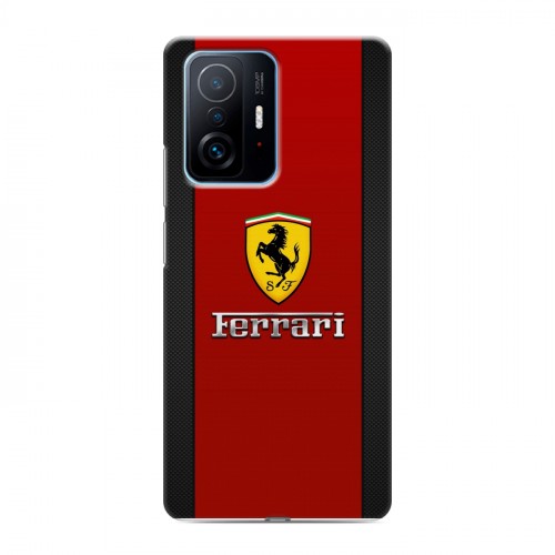 Дизайнерский силиконовый с усиленными углами чехол для Xiaomi 11T Ferrari