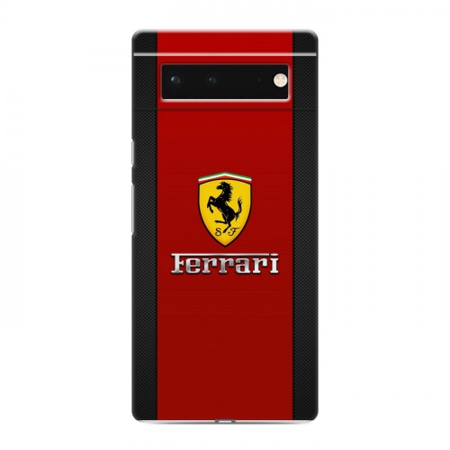 Дизайнерский силиконовый чехол для Google Pixel 6 Ferrari