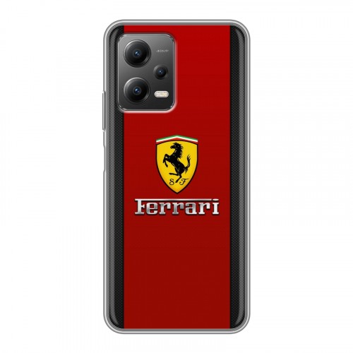 Дизайнерский силиконовый чехол для Xiaomi Poco X5 Ferrari