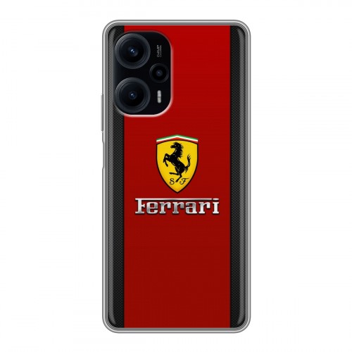 Дизайнерский силиконовый чехол для XIaomi Poco F5 Ferrari