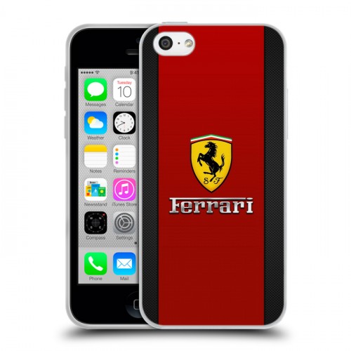 Дизайнерский пластиковый чехол для Iphone 5c Ferrari